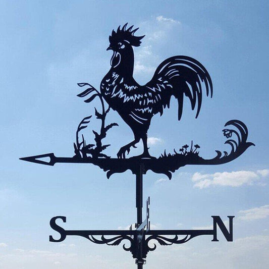 Vintage Witch Weather Vane - Unique Metal Garden Decor
