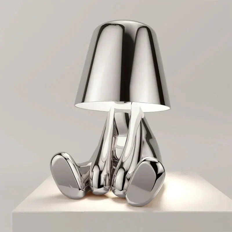 Rechargeable USB Table Lamp with Adjustable Brightness and Unique Design