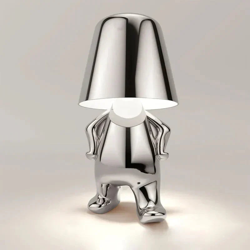 Rechargeable USB Table Lamp with Adjustable Brightness and Unique Design