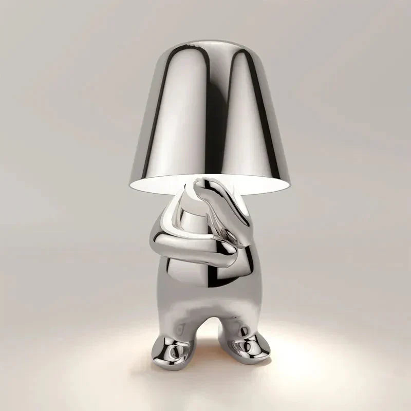Rechargeable USB Table Lamp with Adjustable Brightness and Unique Design