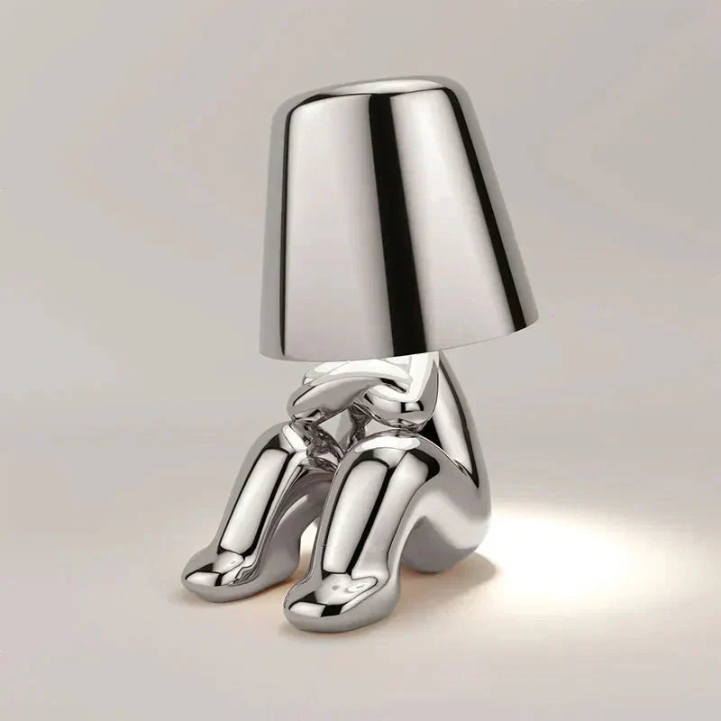 Rechargeable USB Table Lamp with Adjustable Brightness and Unique Design