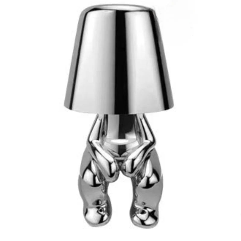 Rechargeable USB Table Lamp with Adjustable Brightness and Unique Design