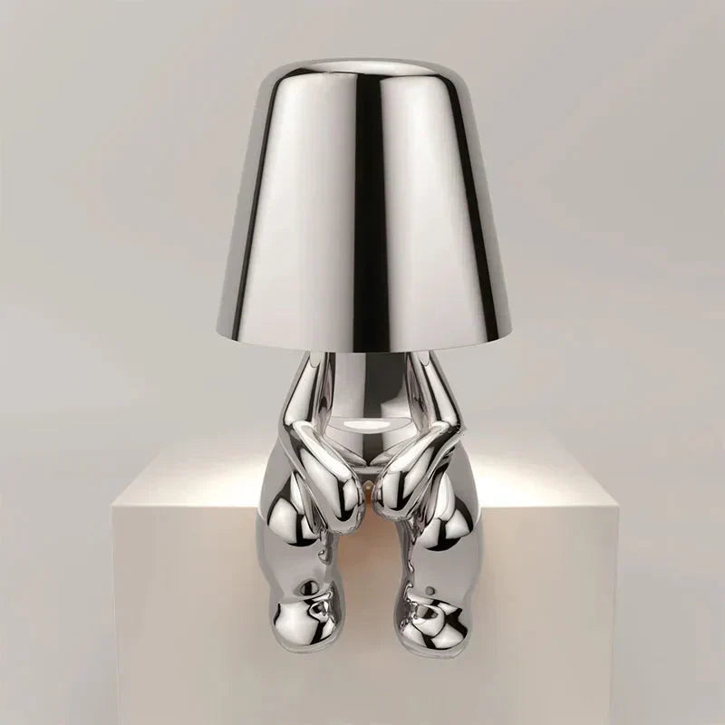 Rechargeable USB Table Lamp with Adjustable Brightness and Unique Design