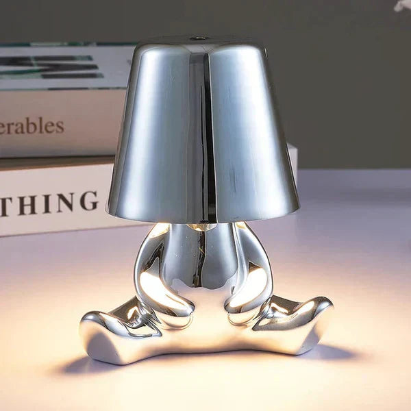 Rechargeable USB Table Lamp with Adjustable Brightness and Unique Design
