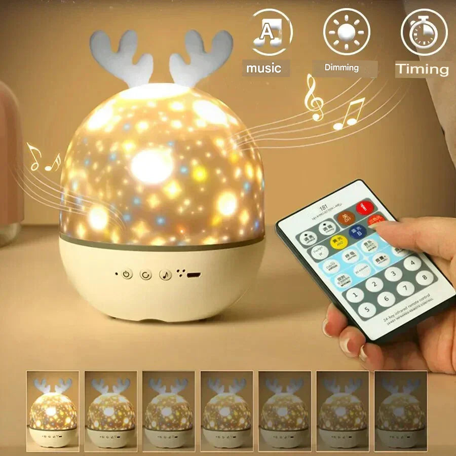 Star Projector Night Light with 6 Unique Patterns