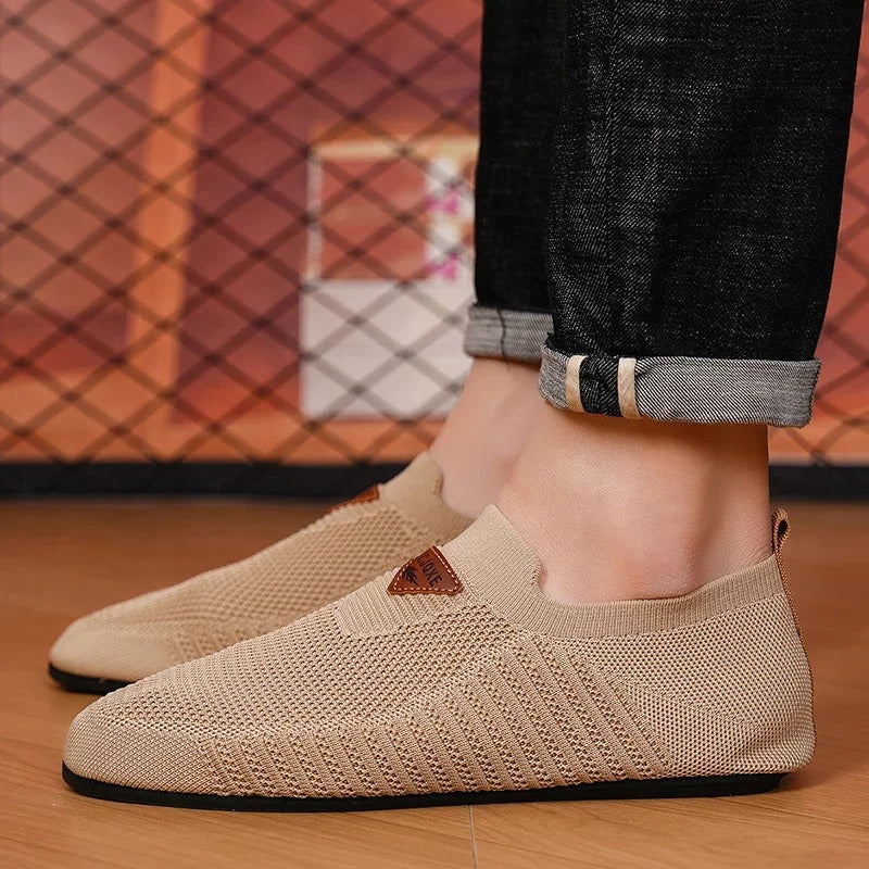 Breathable Slip-On Knit Sneakers for All-Day Comfort