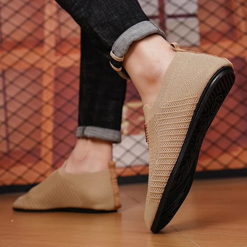 Breathable Slip-On Knit Sneakers for All-Day Comfort
