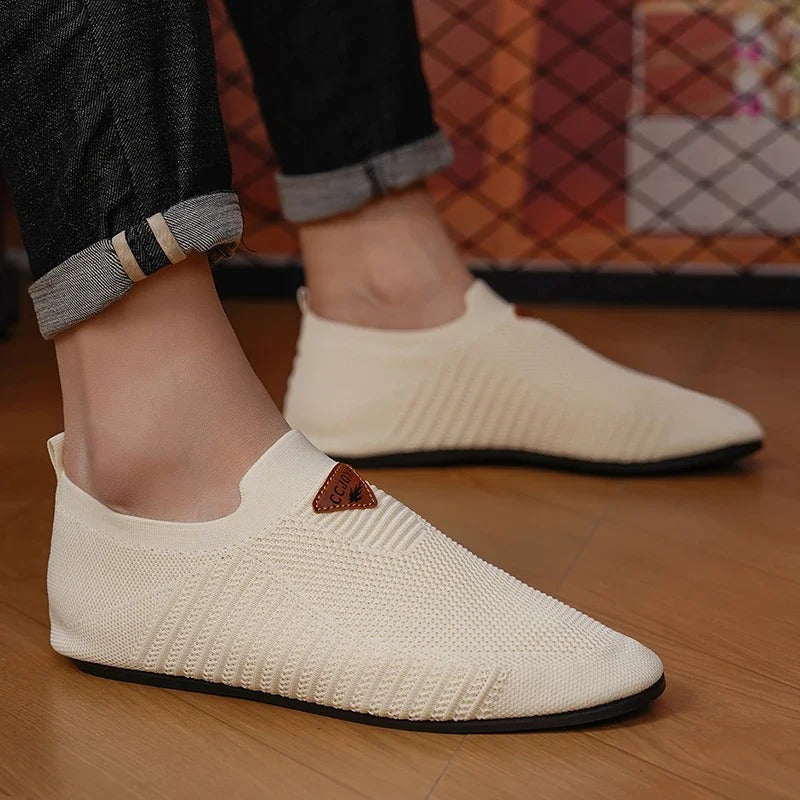 Breathable Slip-On Knit Sneakers for All-Day Comfort