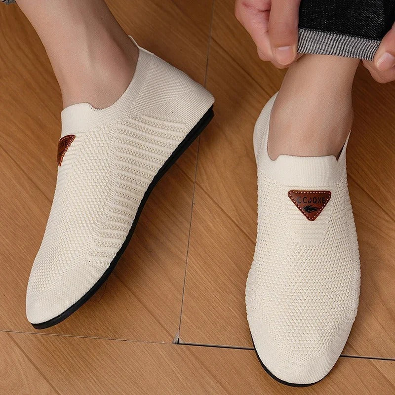 Breathable Slip-On Knit Sneakers for All-Day Comfort
