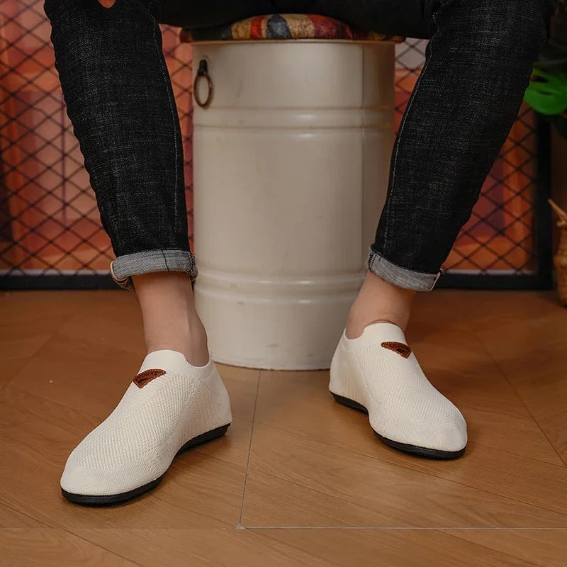 Breathable Slip-On Knit Sneakers for All-Day Comfort