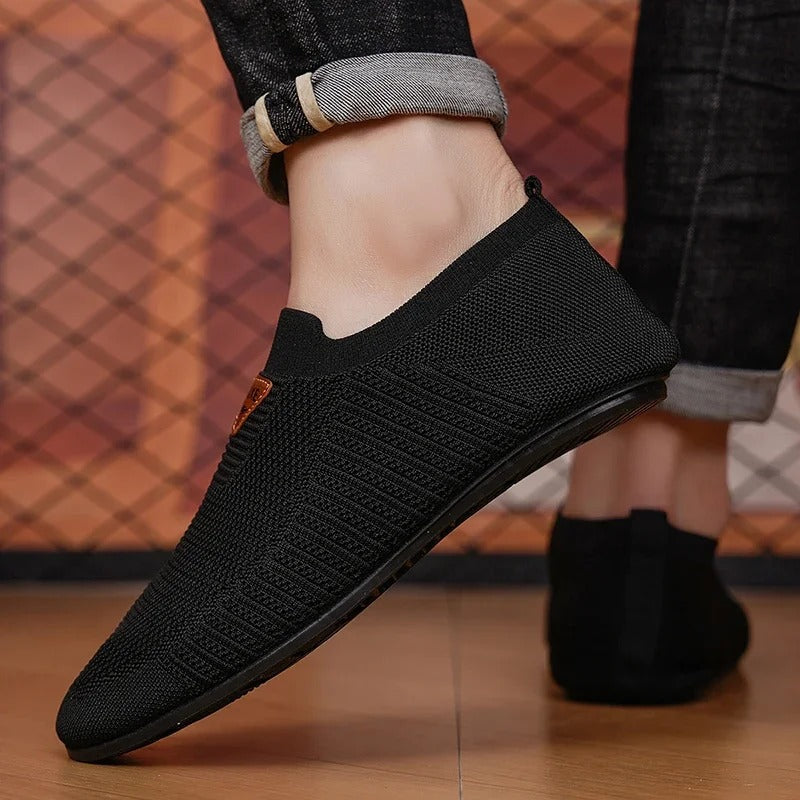 Breathable Slip-On Knit Sneakers for All-Day Comfort