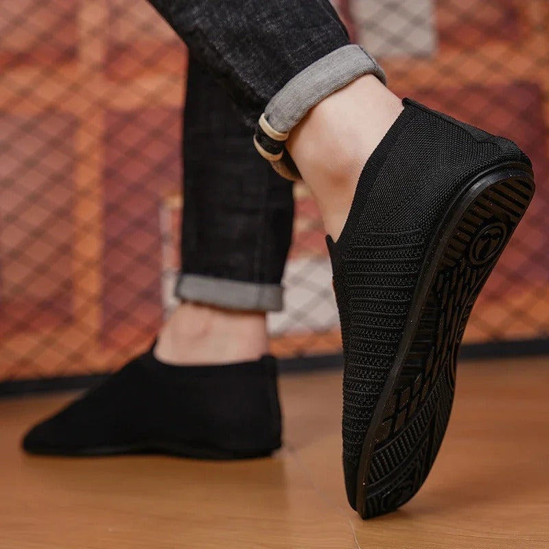 Breathable Slip-On Knit Sneakers for All-Day Comfort