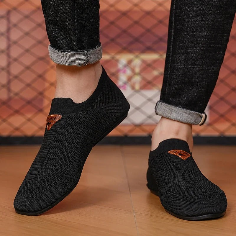Breathable Slip-On Knit Sneakers for All-Day Comfort