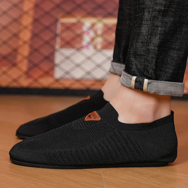 Breathable Slip-On Knit Sneakers for All-Day Comfort