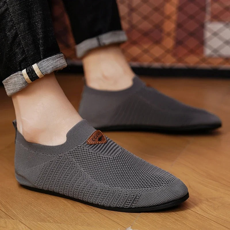 Breathable Slip-On Knit Sneakers for All-Day Comfort