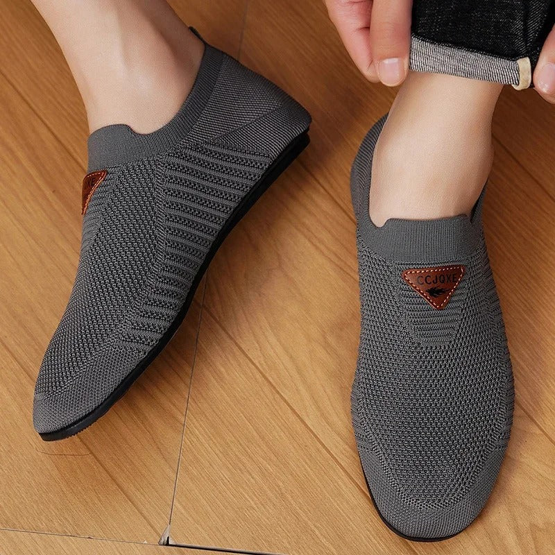 Breathable Slip-On Knit Sneakers for All-Day Comfort