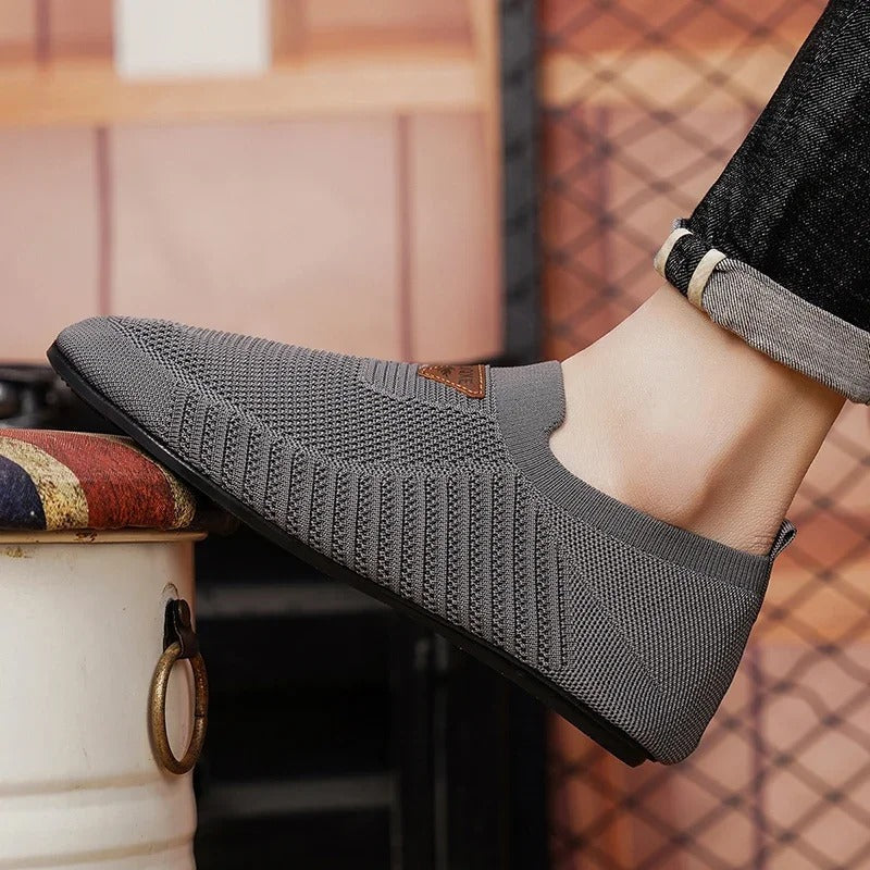 Breathable Slip-On Knit Sneakers for All-Day Comfort