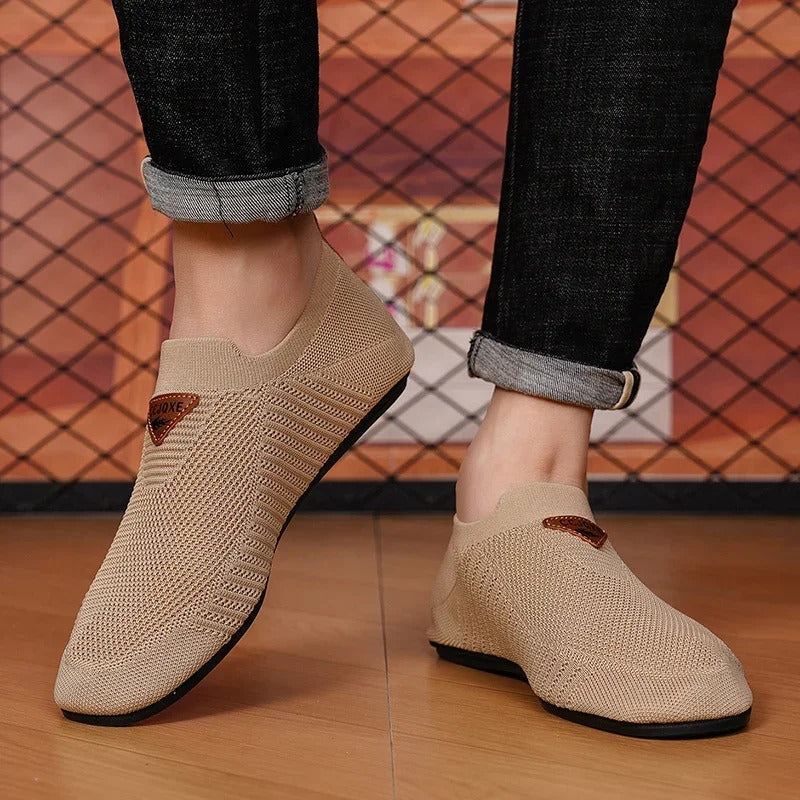 Breathable Slip-On Knit Sneakers for All-Day Comfort