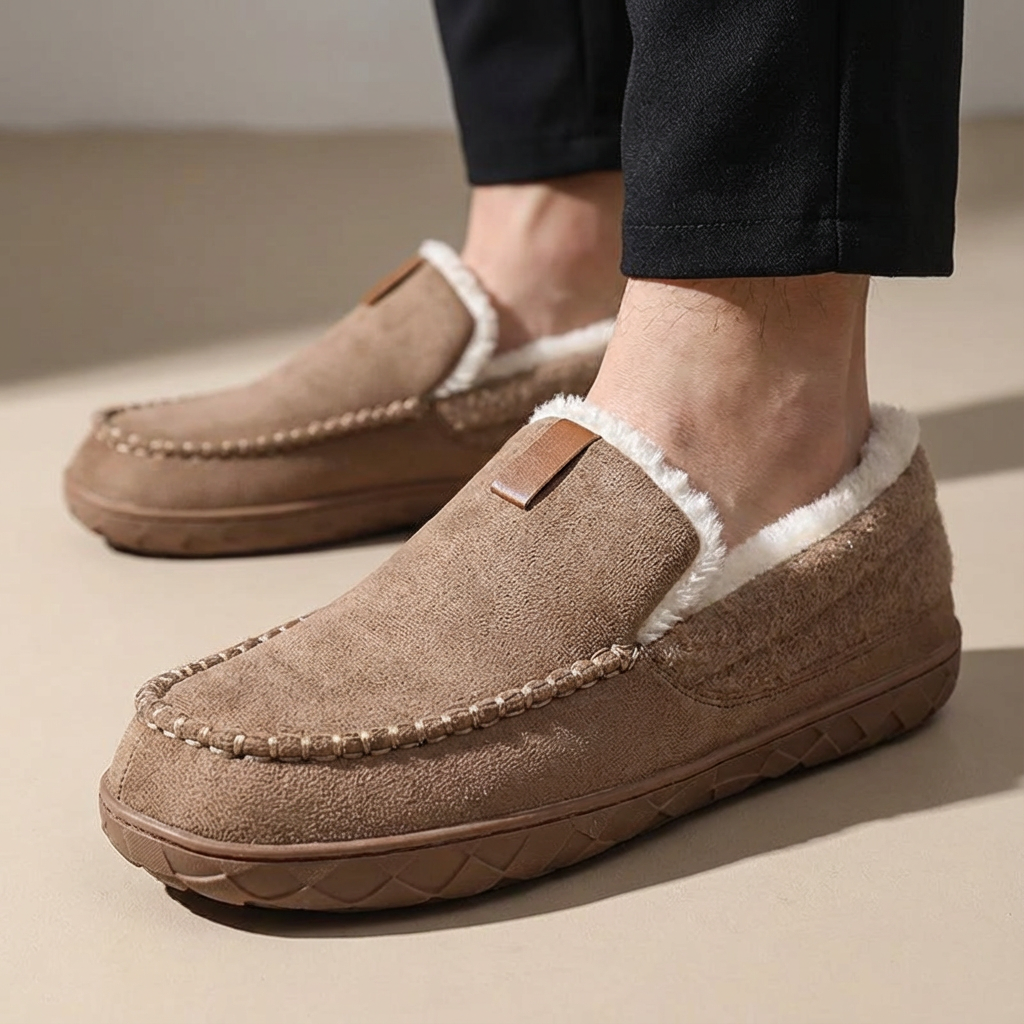 Men's Supportive Cozy Comfort Shoes with Cushioned Insole