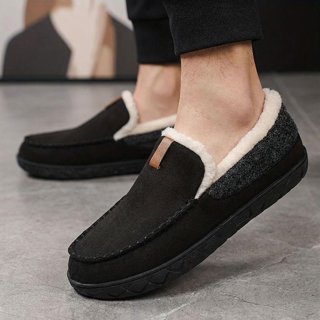 Men's Supportive Cozy Comfort Shoes with Cushioned Insole