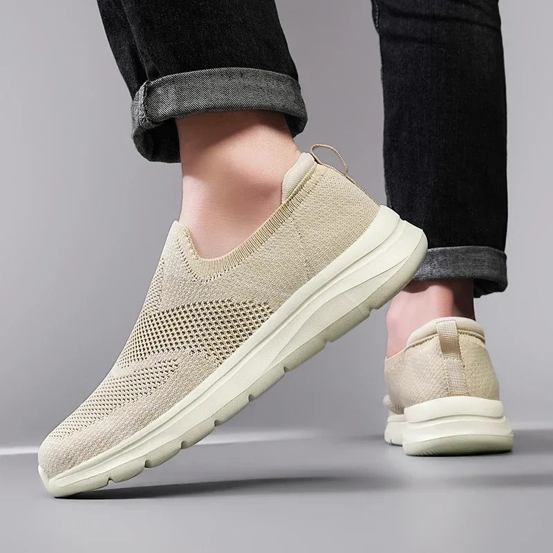 Unisex Breathable Knit Slip-On Sneakers