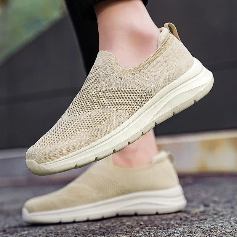 Unisex Breathable Knit Slip-On Sneakers