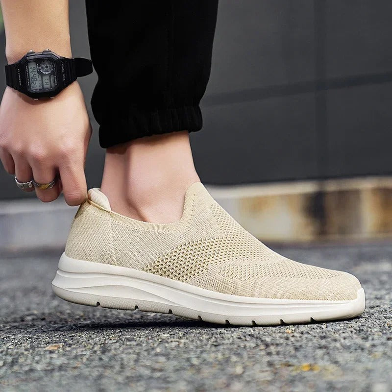 Unisex Breathable Knit Slip-On Sneakers