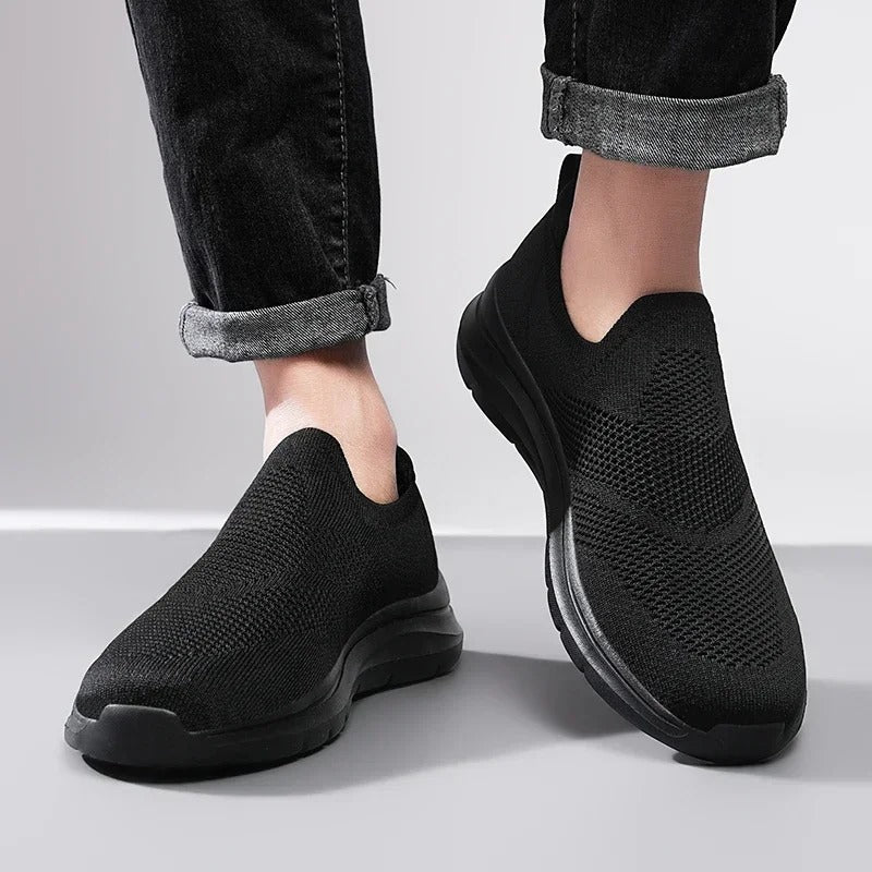Unisex Breathable Knit Slip-On Sneakers