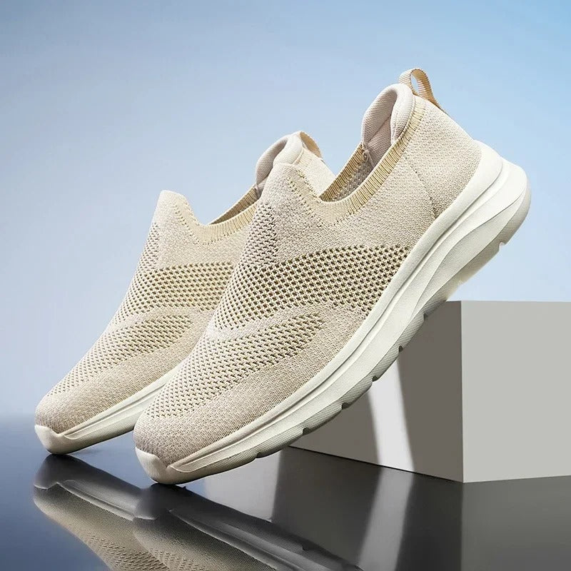 Unisex Breathable Knit Slip-On Sneakers