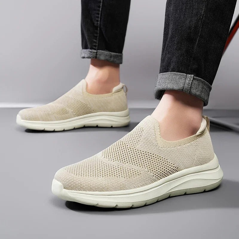 Unisex Breathable Knit Slip-On Sneakers