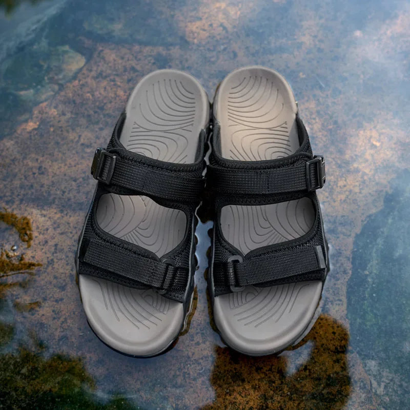 Men's Adjustable Outdoor Adventure Sandals with Traction Sole