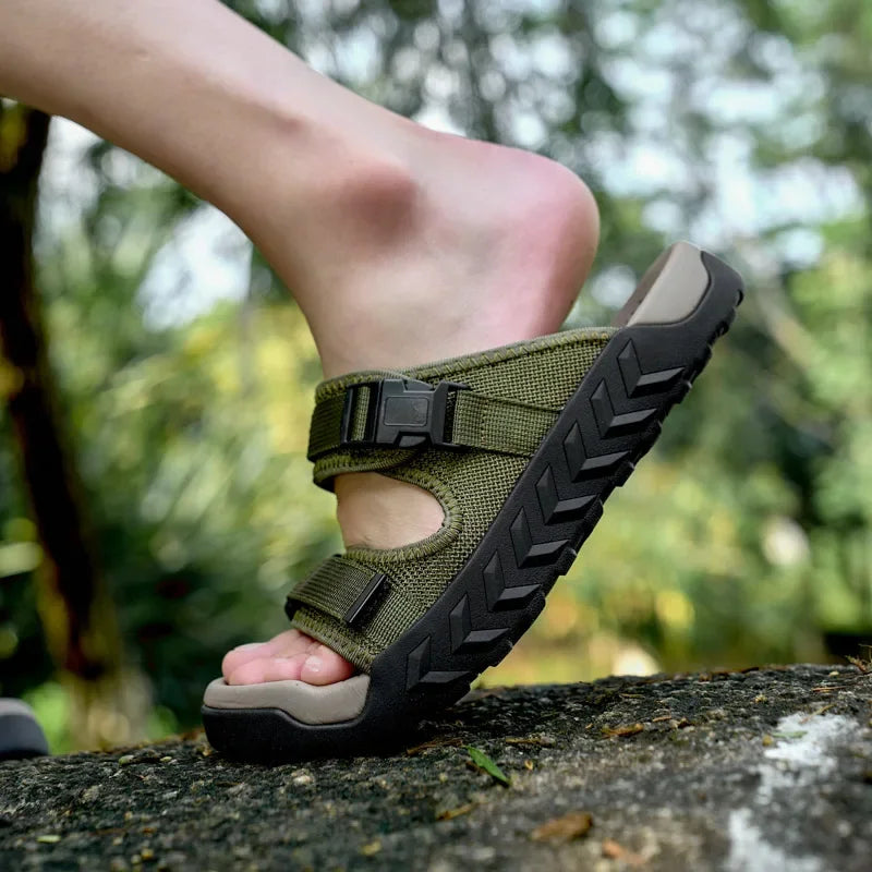 Men's Adjustable Outdoor Adventure Sandals with Traction Sole