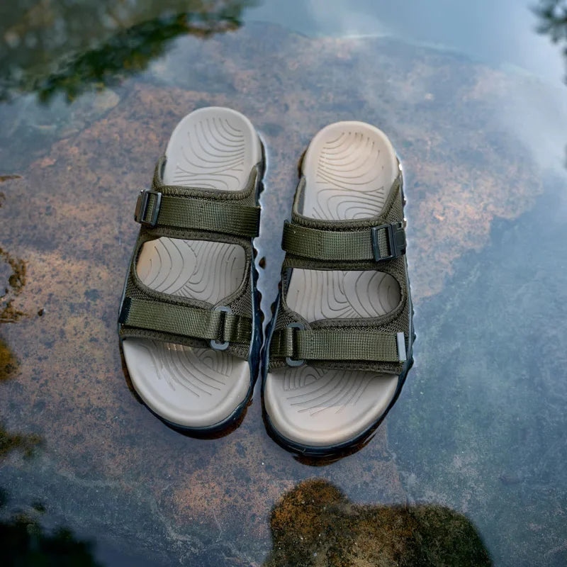 Men's Adjustable Outdoor Adventure Sandals with Traction Sole