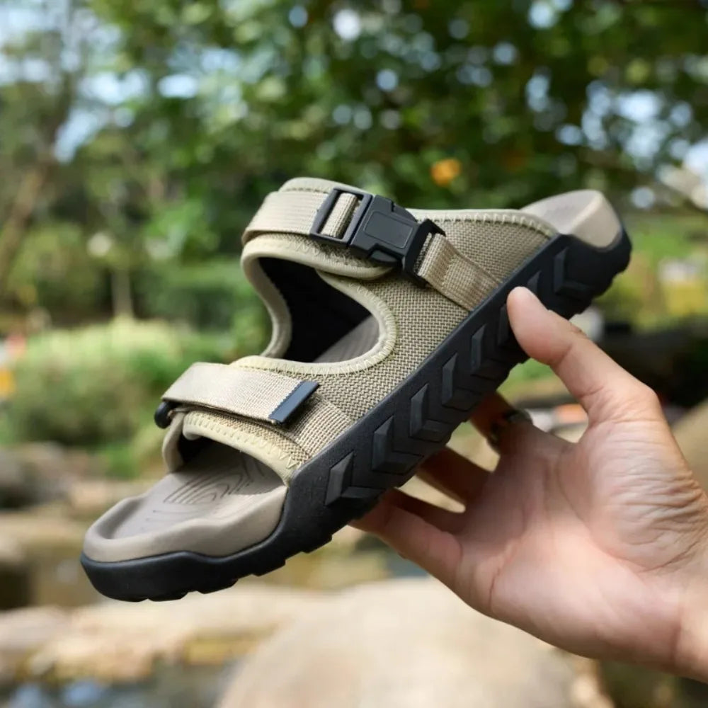 Men's Adjustable Outdoor Adventure Sandals with Traction Sole