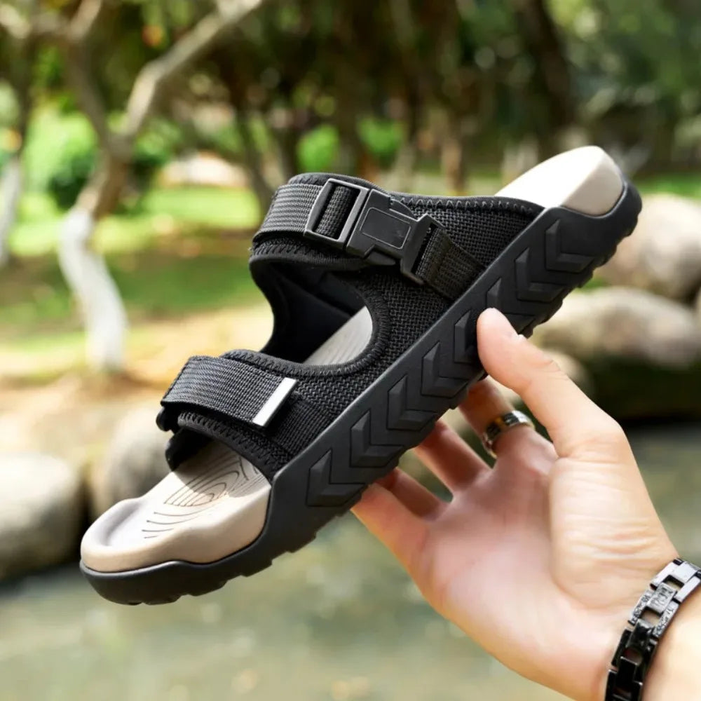 Men's Adjustable Outdoor Adventure Sandals with Traction Sole
