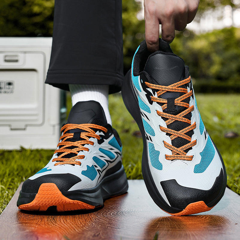 Men's Lightweight Trail Running Sneakers with Breathable Mesh and Wide Toe Box