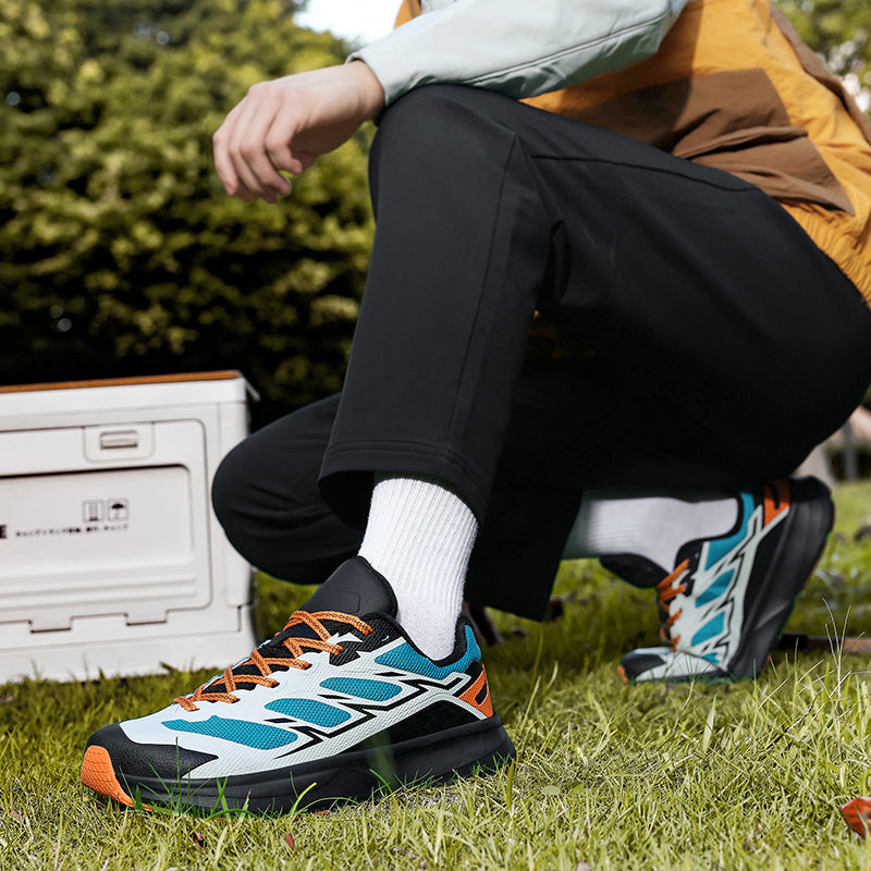 Men's Lightweight Trail Running Sneakers with Breathable Mesh and Wide Toe Box