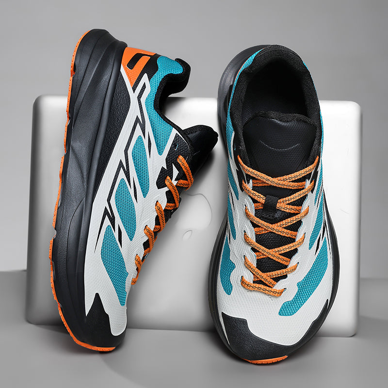 Men's Lightweight Trail Running Sneakers with Breathable Mesh and Wide Toe Box