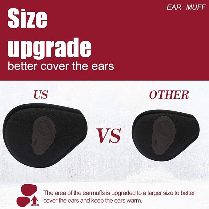 Foldable Polar Fleece Ear Warmers for Men and Women