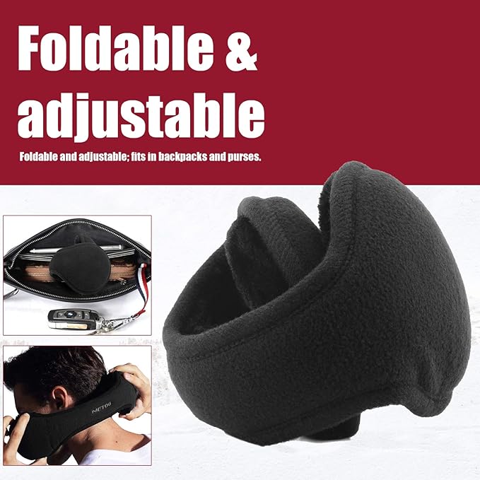 Foldable Polar Fleece Ear Warmers for Men and Women