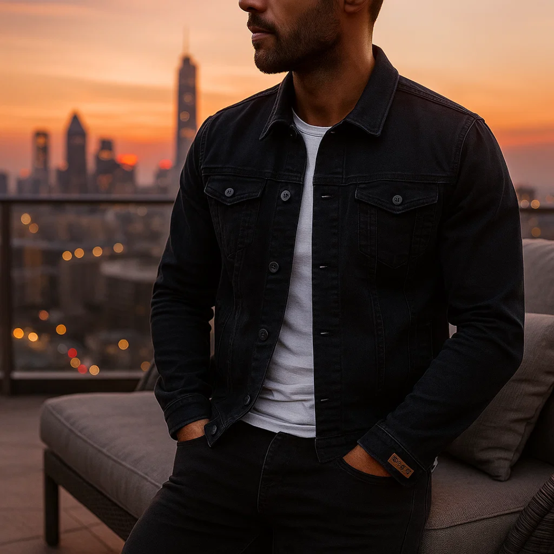 Denim Jacket for Men - Timeless Style and Comfortable Fit