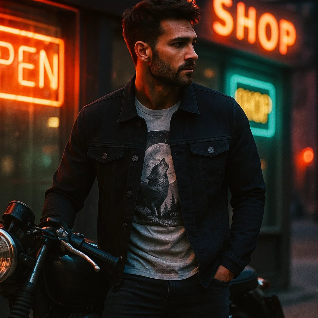 Denim Jacket for Men - Timeless Style and Comfortable Fit