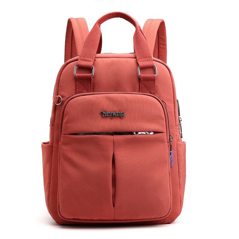 Water-Resistant Anti-Theft USB Charging Backpack with Multi-Compartment Design