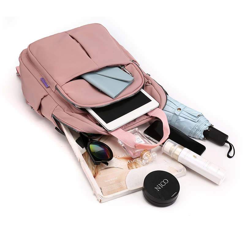 Water-Resistant Anti-Theft USB Charging Backpack with Multi-Compartment Design