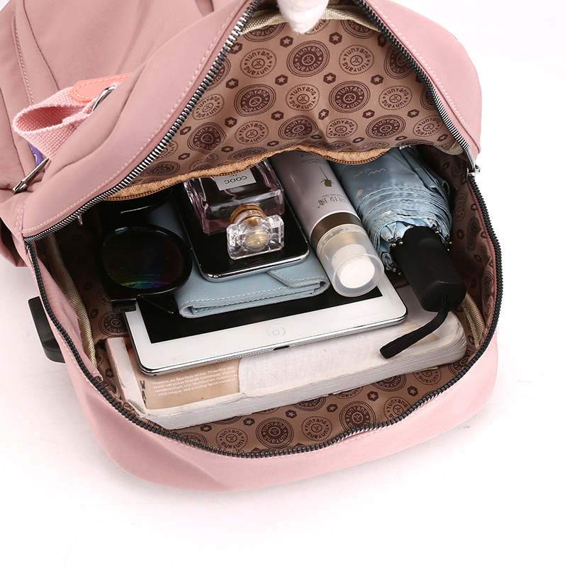 Water-Resistant Anti-Theft USB Charging Backpack with Multi-Compartment Design