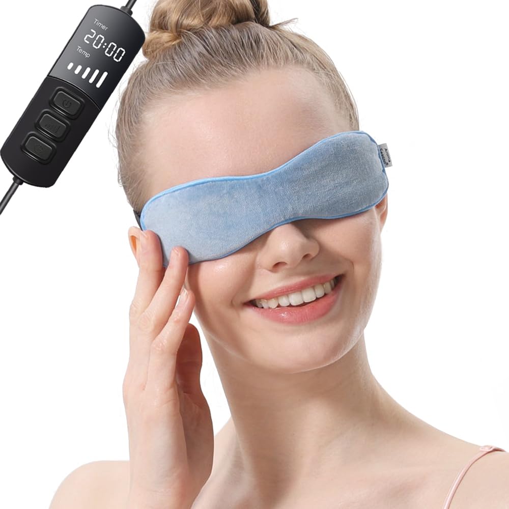 Heated Eye Mask with Graphene Technology and Adjustable Strap