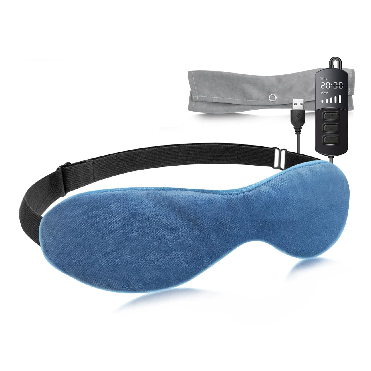 Heated Eye Mask with Graphene Technology and Adjustable Strap