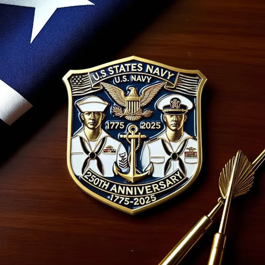 Navy and Marine Corps 250th Anniversary Commemorative Badge