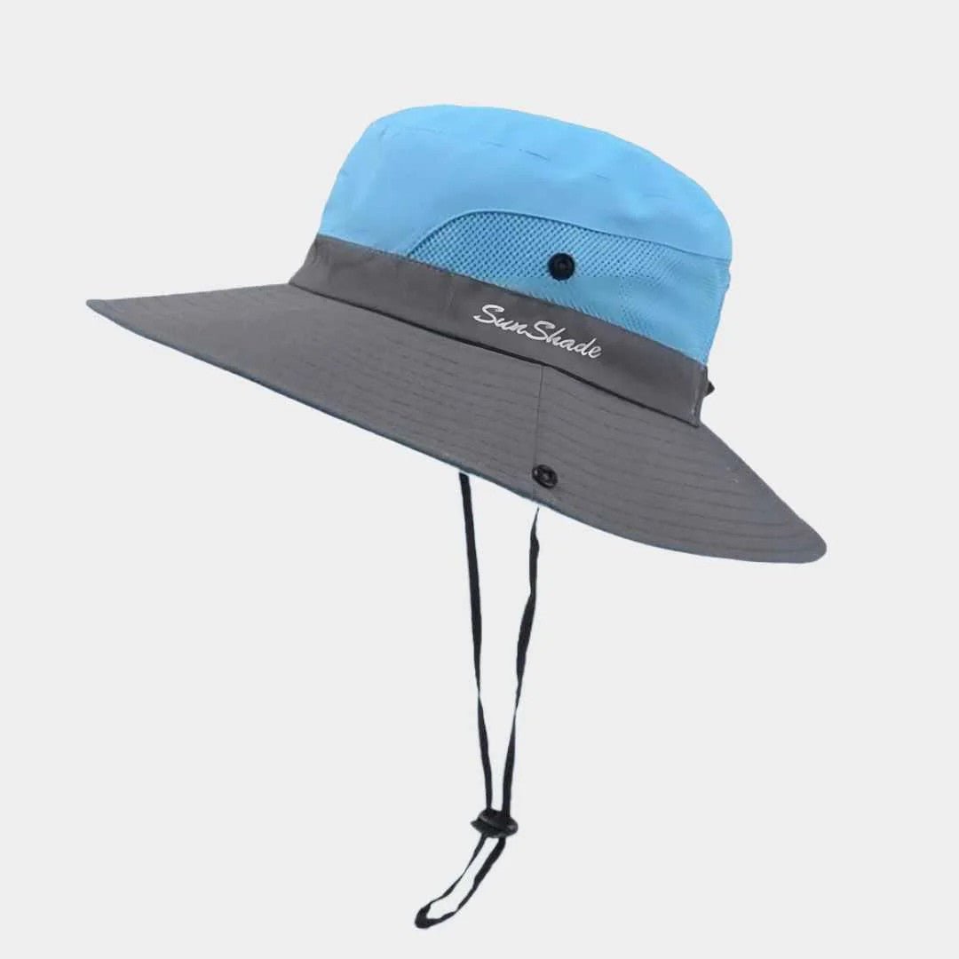 Wide Brim UPF 50+ Women's Sun Hat with Adjustable Chin Strap