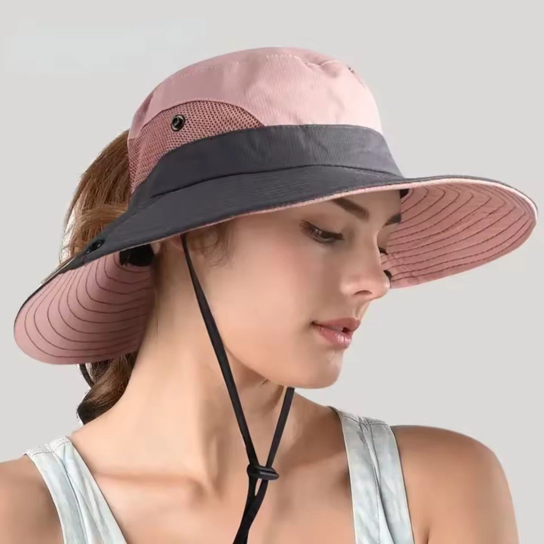 Wide Brim UPF 50+ Women's Sun Hat with Adjustable Chin Strap